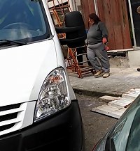 a lady is masturbating her phat shaft and cunny